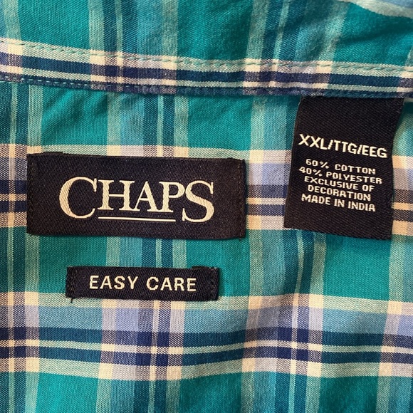 Chaps Easy Care Men’s Plaid Shirt - Picture 4 of 4